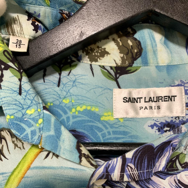 Saint Saint Laurent 16ss アロハシャツ 切りっぱなしの通販 by さっちゃん's shop｜サンローランならラクマ Laurent - 美品 通信販売