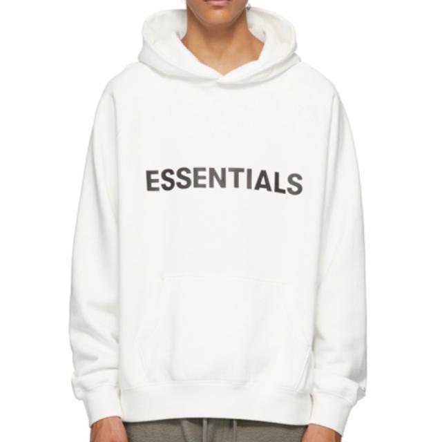 XLサイズ FEAR OF GOD ESSENTIALS パーカー ホワイト