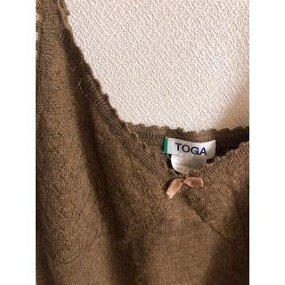 エディットフォールル(EDIT.FOR LULU)のtoga knit ops jantiques ロキエ(ひざ丈ワンピース)