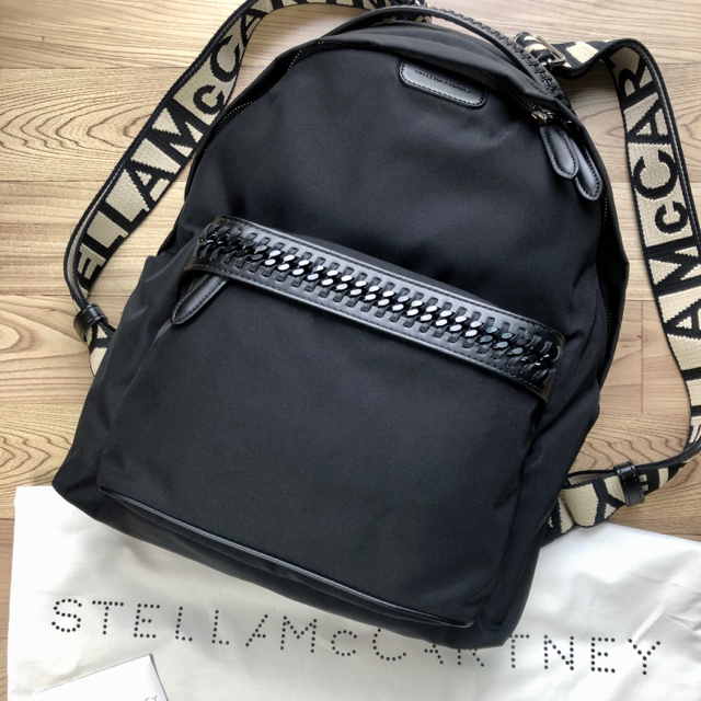 新品 ステラマッカートニー フィラベラ バックパック リュック ブラック 新品 ステラマッカートニー フィラベラ バックパック リュック ブラック