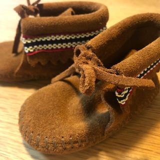 ミネトンカ(Minnetonka)の【美品】ミネトンカ　モカシン　ベビー12cm(ブーツ)