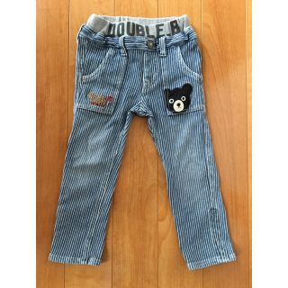 ダブルビー(DOUBLE.B)のダブルビー　パンツ　100 ヒッコリー　長ズボン　ミキハウス(パンツ/スパッツ)