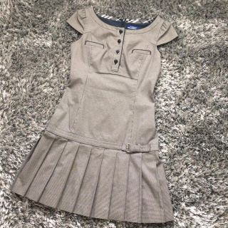 バーバリー(BURBERRY)のまりーな様♡上品春夏ワンピ♡紺白(ミニワンピース)