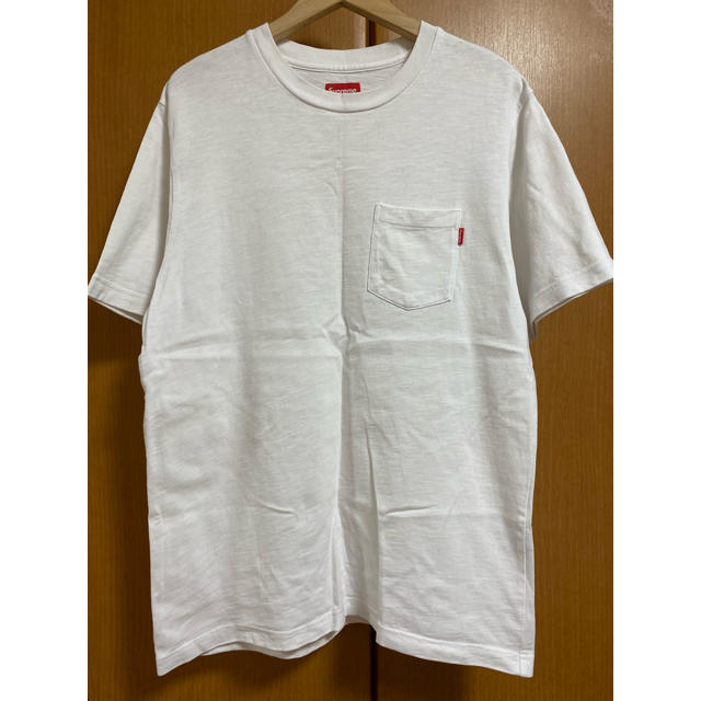 Supreme(シュプリーム)のsupreme pocket tee M 白 メンズのトップス(Tシャツ/カットソー(半袖/袖なし))の商品写真