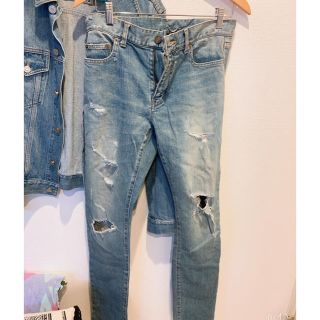 サンローラン(Saint Laurent)のサンローラン 16aw クラッシュデニム saint laurent(デニム/ジーンズ)