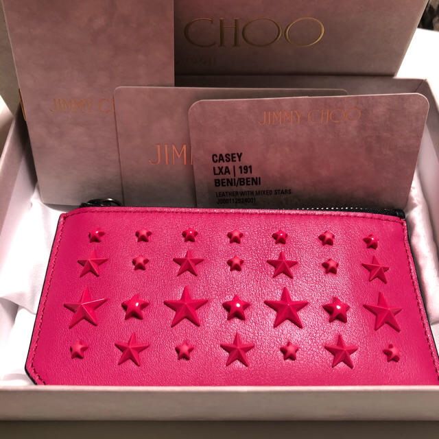 財布JIMMY  CHOO  ジミーチュウ　 レザー　カードケース　CASEY