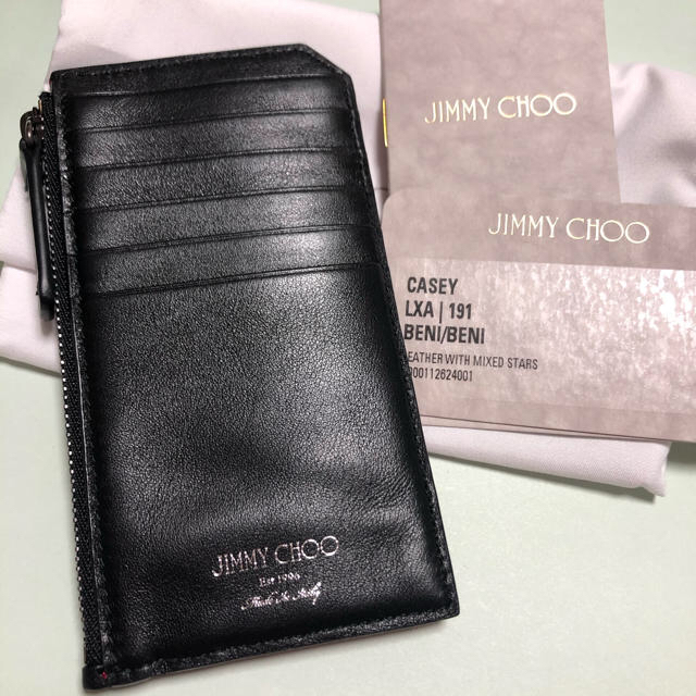 財布JIMMY  CHOO  ジミーチュウ　 レザー　カードケース　CASEY