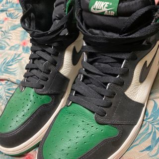 ナイキ(NIKE)のナイキ　エアジョーダン1 パイングリーン(スニーカー)