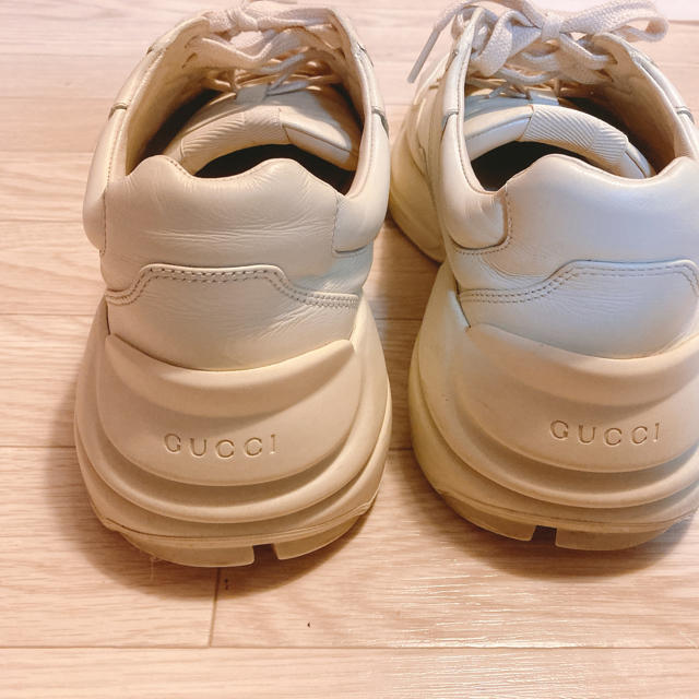 GUCCI スニーカー 18ss ヴィンテージロゴ　レザー　RHYTON