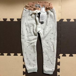 シマムラ(しまむら)の新品未使用 100 裏起毛ドットズボン(パンツ/スパッツ)