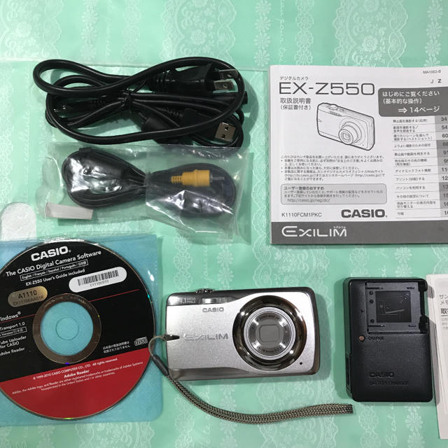 CASIO(カシオ)のCASIO EXILIM ZOOM EX-Z550SR スマホ/家電/カメラのカメラ(コンパクトデジタルカメラ)の商品写真