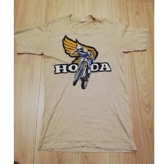 ホンダ(ホンダ)のHONDA ホンダ　Tシャツ　古着　ベージュ(Tシャツ/カットソー(半袖/袖なし))