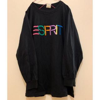 エスプリ(Esprit)のused 90'S エスプリ カラフル刺繍ロゴロンＴ♡vintageスウェット(Tシャツ/カットソー(七分/長袖))