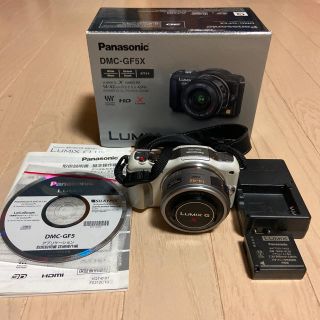 パナソニック(Panasonic)のパナソニック ミラーレス LUMIX DMC-GF5X  ホワイト 一眼(ミラーレス一眼)