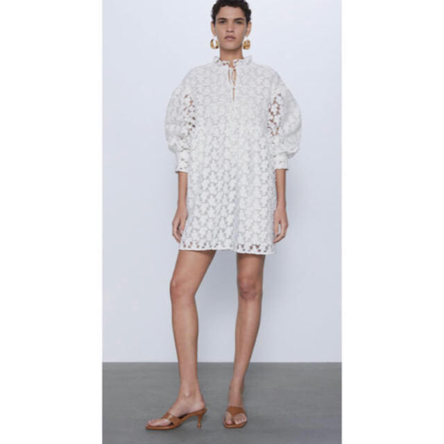 ZARA - ZARA フラワー レース ワンピースの通販 by Kshop|ザラ ZARA - ZARA フラワー レース ワンピースの通販 by Kshop|ザラ