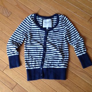 アバクロンビーアンドフィッチ(Abercrombie&Fitch)のアバクロのボーダーカーディガン(カーディガン)