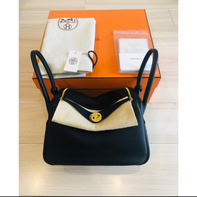 HERMES リンディ 26 ノアール ゴールド金具♡バッグ