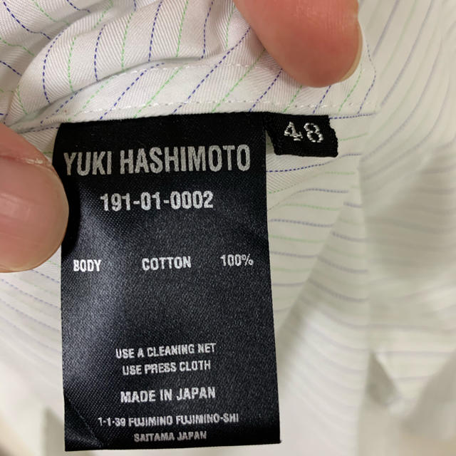 RAF SIMONS(ラフシモンズ)のyuki hashimoto フロントバックシャツ 48 メンズのトップス(シャツ)の商品写真