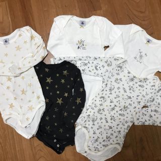 プチバトー(PETIT BATEAU)の【新品】プチバトー  インナー長袖　女の子5枚セット(下着)