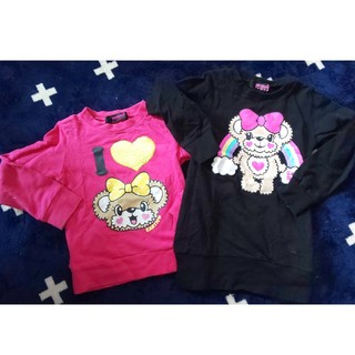 アースマジック(EARTHMAGIC)のアースマジック トレーナー 2点セット マフィーちゃん 美品(Tシャツ/カットソー)