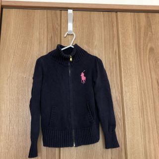 ポロラルフローレン(POLO RALPH LAUREN)の23女の子100から110程度本物ラルフローレンビックポニージップアップセーター(ニット)