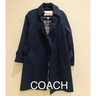 コーチ(COACH)の【COACH】コーチネイビートレンチコート美品(トレンチコート)