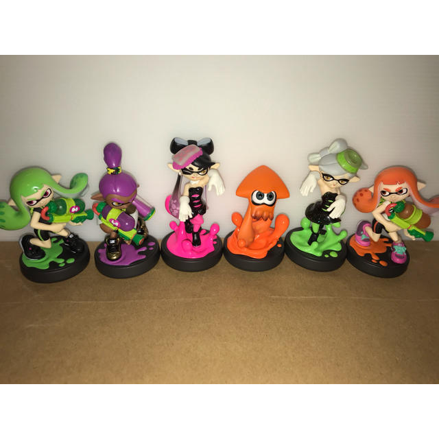 任天堂(ニンテンドウ)のスプラトゥーン　amiibo 6体セット エンタメ/ホビーのフィギュア(アニメ/ゲーム)の商品写真