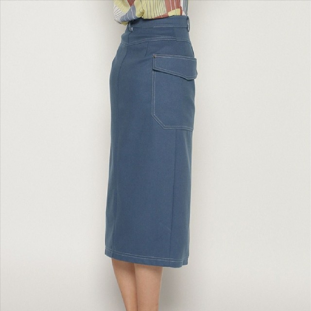REDYAZEL(レディアゼル)のREDYAZEL 配色ステッチタイトスカート レディースのスカート(ロングスカート)の商品写真