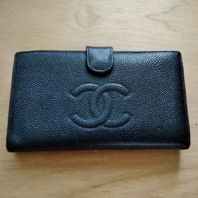 CHANEL(シャネル)のシャネル　キャビアスキン　長財布　正規品 レディースのファッション小物(財布)の商品写真