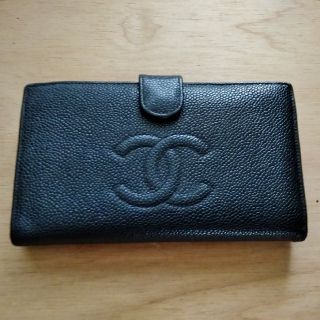 シャネル(CHANEL)のシャネル　キャビアスキン　長財布　正規品(財布)