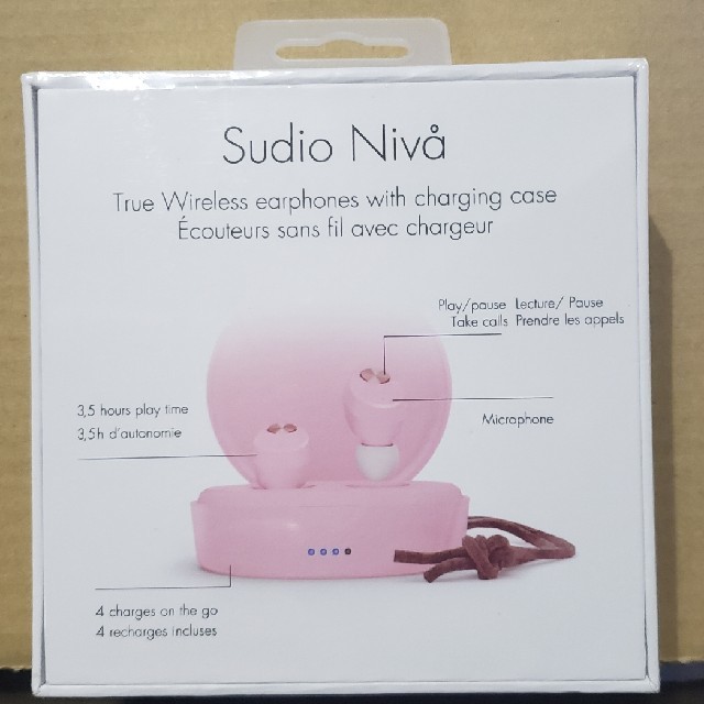 【新品・未開封】sudio ワイヤレスイヤホン NIVA-PINK 1