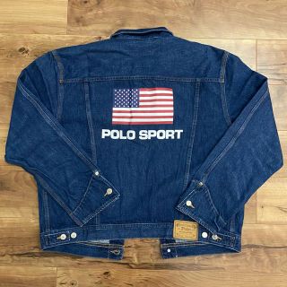 ポロラルフローレン(POLO RALPH LAUREN)のポロスポーツ アメリカ USA 星条旗 デニムジャケット(Gジャン/デニムジャケット)