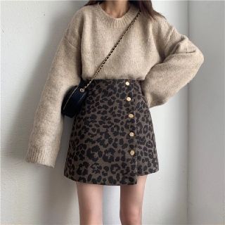 ザラ(ZARA)のレディース 新品 未着用 ミニスカート ヒョウ レオパード 秋冬 フリーサイズN(ミニスカート)