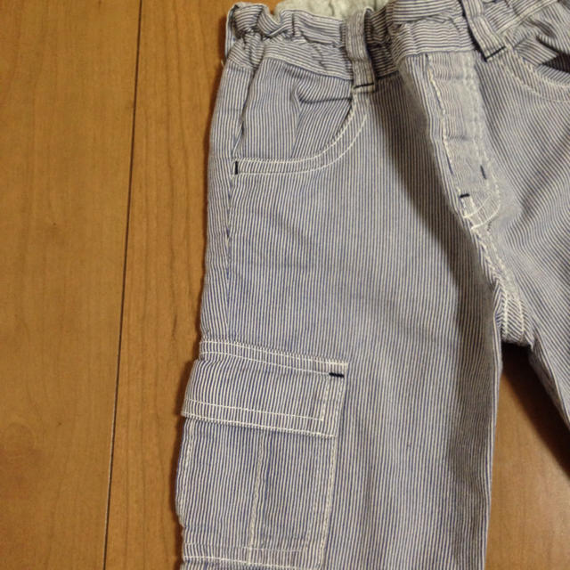 MUJI (無印良品)(ムジルシリョウヒン)の無印☆80㎝ストライプパンツ キッズ/ベビー/マタニティのベビー服(~85cm)(パンツ)の商品写真