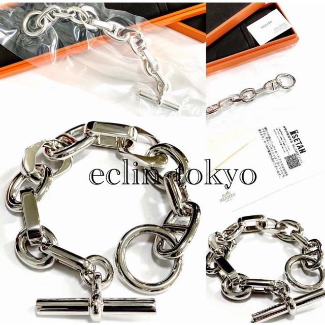 HERMES - HERMES 新品 アレア シルバー ブレスレット HERMES - HERMES 新品 アレア シルバー ブレスレット