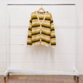 アンユーズド(UNUSED)の即完売　19aw UNUSED  border knit cardigan(カーディガン)