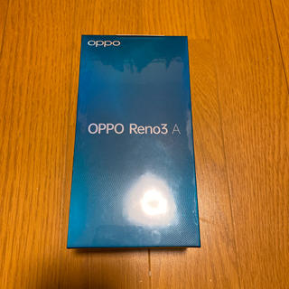 アンドロイド(ANDROID)のoppo reno3a ブラック　新品未開封品(スマートフォン本体)