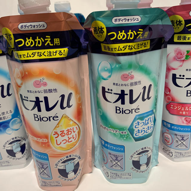 Biore(ビオレ)のビオレu  ボディソープ　9本セット　詰め替え用　380g コスメ/美容のボディケア(ボディソープ/石鹸)の商品写真