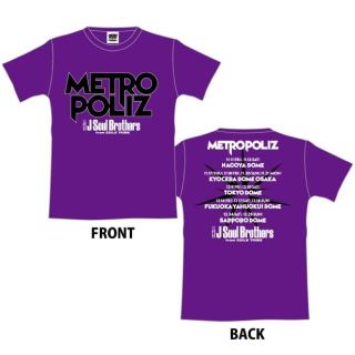 サンダイメジェイソウルブラザーズ(三代目 J Soul Brothers)の即購入OK❤︎METRO POLIZ ツアー Tシャツ Sサイズ パープル(ミュージシャン)