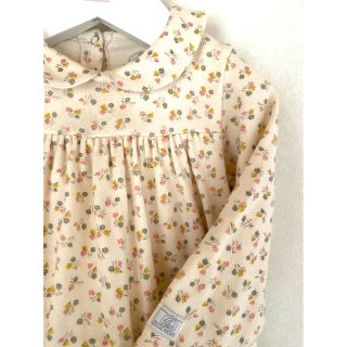 プチバトー(PETIT BATEAU)のプチバトー 18m 花柄 ワンピース チュニック ①(ワンピース)