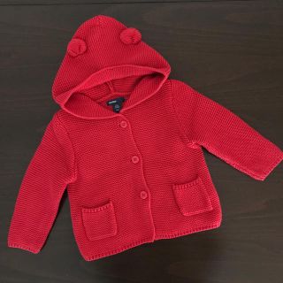 ベビーギャップ(babyGAP)の【美品】GAP★くまみみカーディガン(カーディガン/ボレロ)