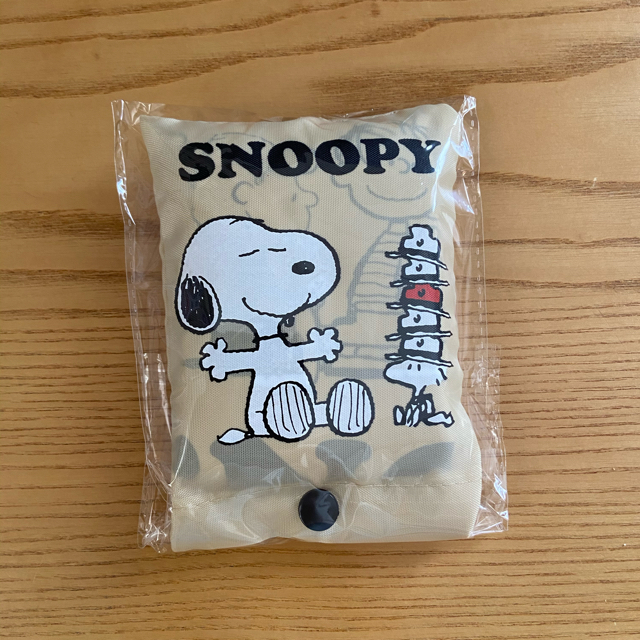 SNOOPY(スヌーピー)の専用　エコバッグ　スヌーピー　ベージュ1個 レディースのバッグ(エコバッグ)の商品写真