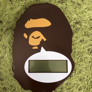 アベイシングエイプ(A BATHING APE)のエイプ　掛け時計　新品(掛時計/柱時計)