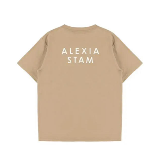 ALEXIA STAM(アリシアスタン)のalexia stamアリシアスタン新品完売ロゴTシャツモカalexiastam レディースのトップス(Tシャツ(半袖/袖なし))の商品写真