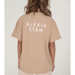 アリシアスタン(ALEXIA STAM)のalexia stamアリシアスタン新品完売ロゴTシャツモカalexiastam(Tシャツ(半袖/袖なし))