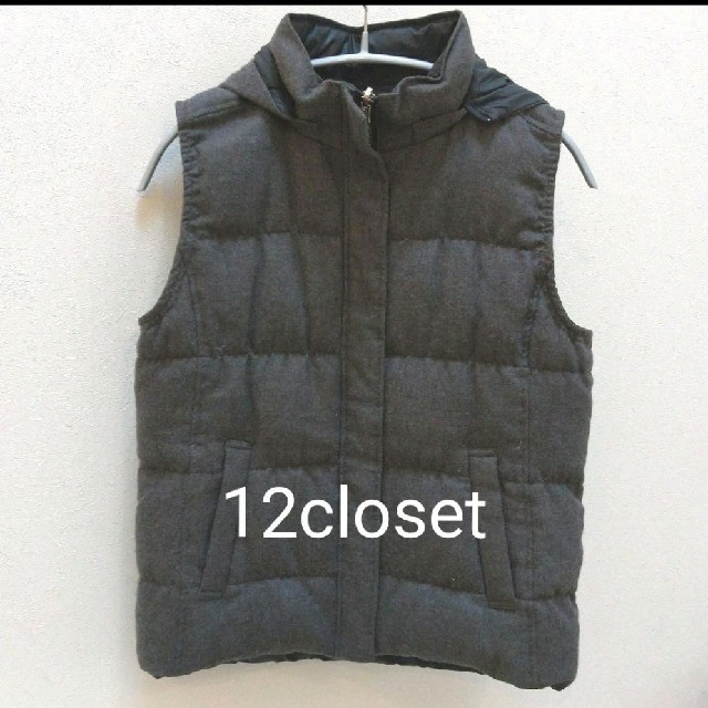 福田麻琴さん コラボ　12closet リバーシブル ダウンベスト レディースのジャケット/アウター(ダウンベスト)の商品写真