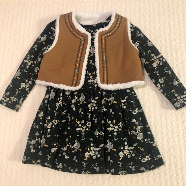 PETIT BATEAU(プチバトー)の美品　プチバトー　ワンピース　3a/95cm キッズ/ベビー/マタニティのキッズ服女の子用(90cm~)(ワンピース)の商品写真