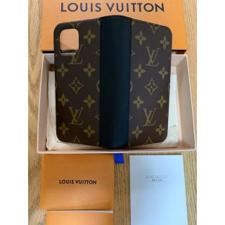 ルイヴィトン(LOUIS VUITTON)のルイヴィトン　iPhone11 フォリオ　ノワール　スマホケース(iPhoneケース)