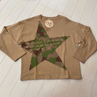 新品　長袖　シャツ　130 カモフラ　迷彩(Tシャツ/カットソー)
