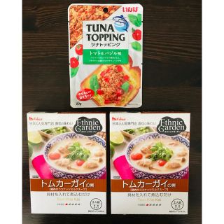 ハウスショクヒン(ハウス食品)の《限定セット》トムカーガイ ４食分 ( 2人前X2箱 )& 選べるシーチキン(レトルト食品)